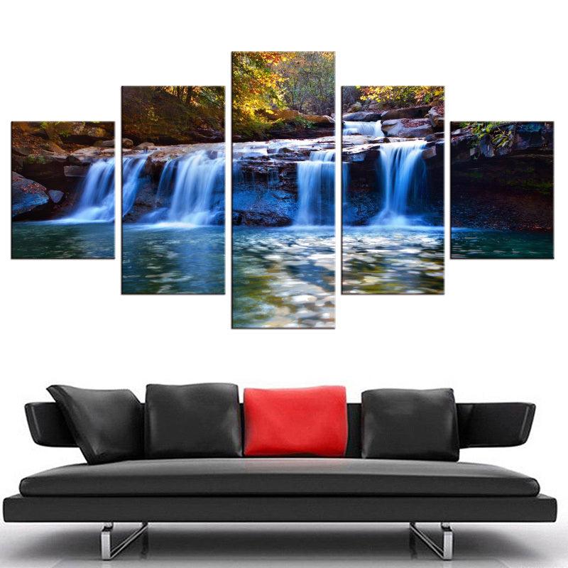 5pcs HD Landscape Canvas Painting for Home Decor