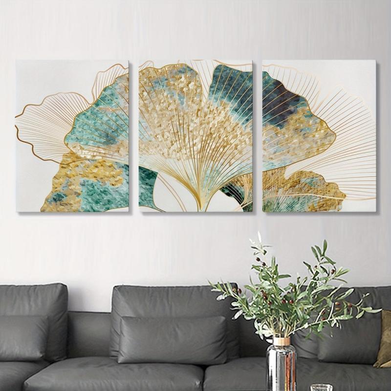 Nordic Apricot Leaf Painting Canvas Print for Living Room & Bedroom