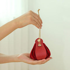 Drawstring PU Leather & Velvet Gift Bag Wedding Candy Favor Boxes