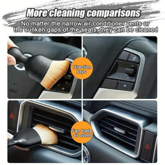 Car Interior Cleaning Brush Soft Bristle Seat Console Gap Dust Removal Tool
