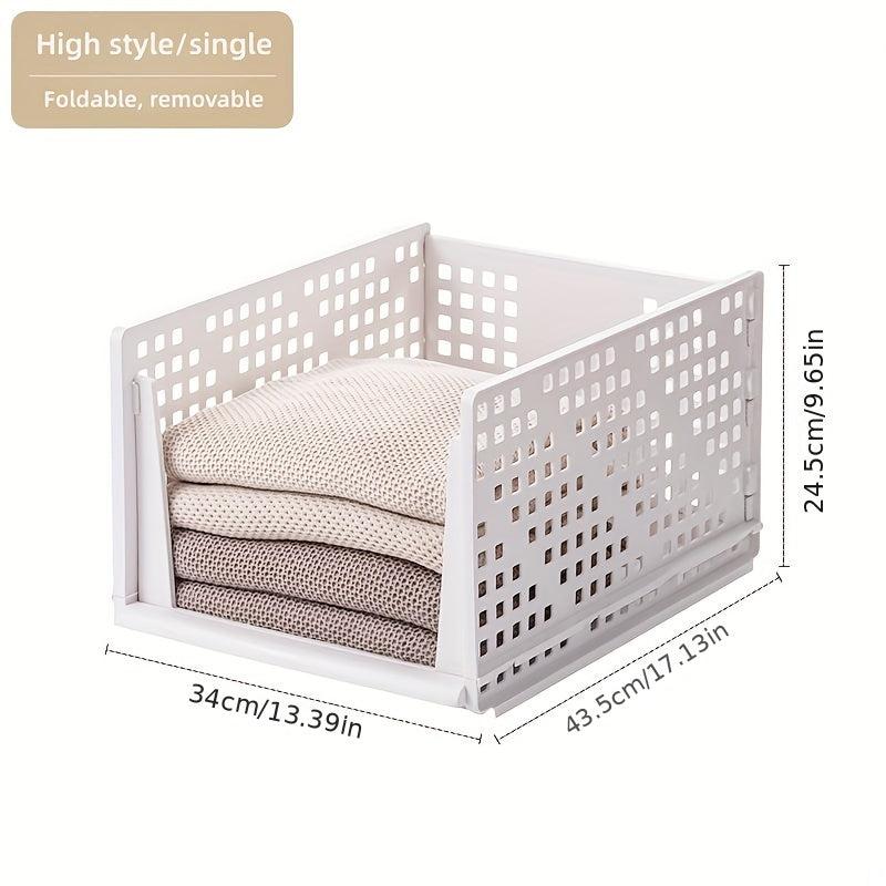Wardrobe Layered Storage Box Drawer Divider Storage Bin Organizer Basket