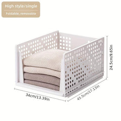 Wardrobe Layered Storage Box Drawer Divider Storage Bin Organizer Basket