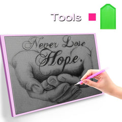 Hand Hope Full Square Diamond Painting Home Decor Wall Ornament