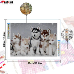 5D DIY Animal Snowflake Rhinestone Art Kit