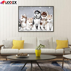 5D DIY Animal Snowflake Rhinestone Art Kit