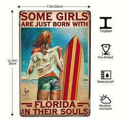 Beach Life California Dreaming Vintage Tin Sign 20x30cm