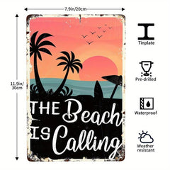 Beach Life California Dreaming Vintage Tin Sign 20x30cm