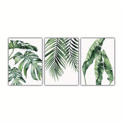 3pcs Watercolor Plant Canvas Painting Wall Decor Art Print