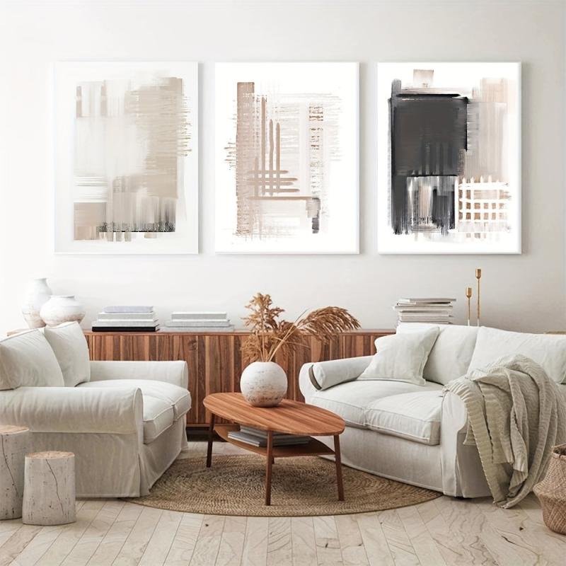 3pcs Abstract Poster Canvas Painting Boho Style Wall Art Print Morden Picture