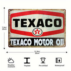Gas Motor Antique Tin Sign Vintage Garage Man Cave Retro Posters Bar Pub Wall