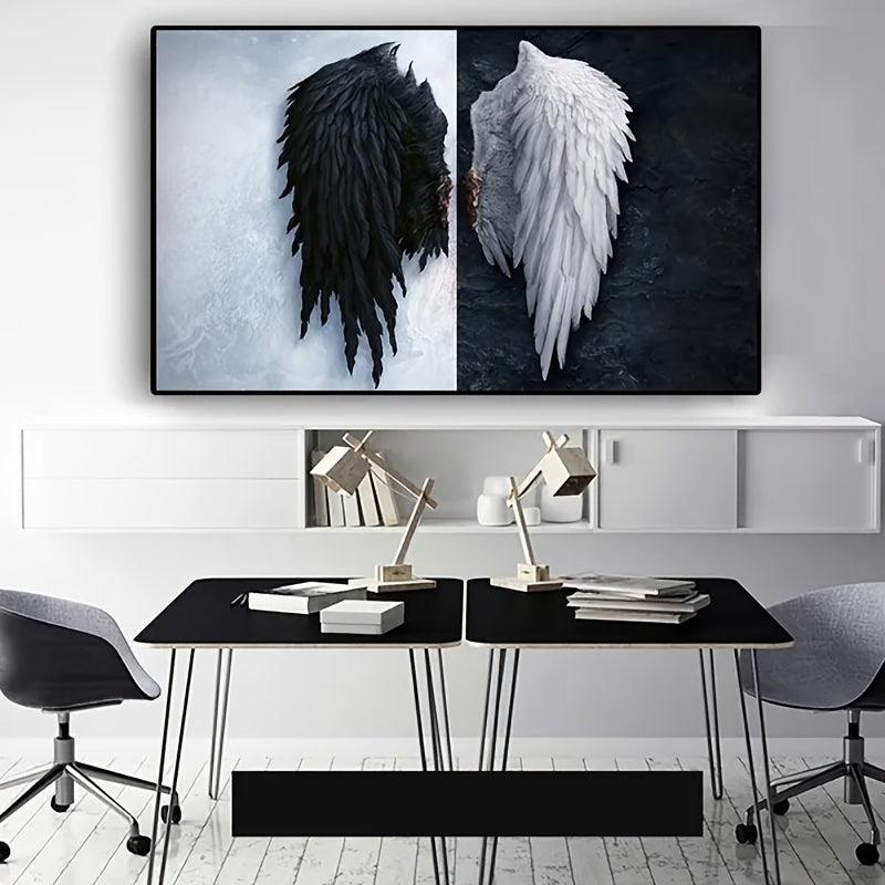 Art Paintings And Angel Wings Feather Artwork Painting For Home Wall Decor