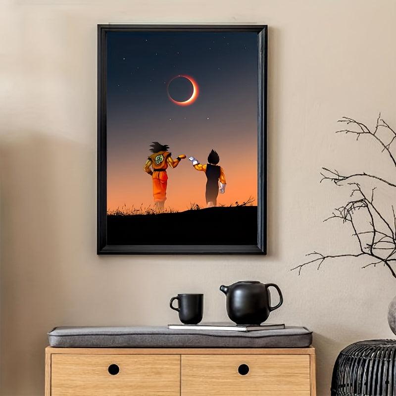 Anime Brothers Canvas Poster - Sunset Decorative Painting