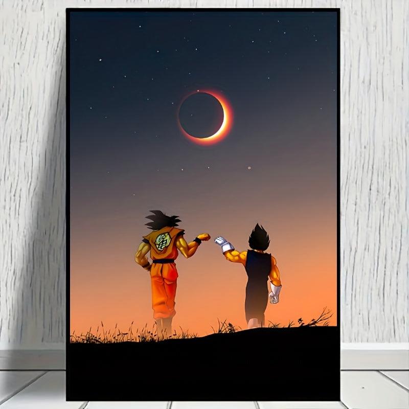 Anime Brothers Canvas Poster - Sunset Decorative Painting