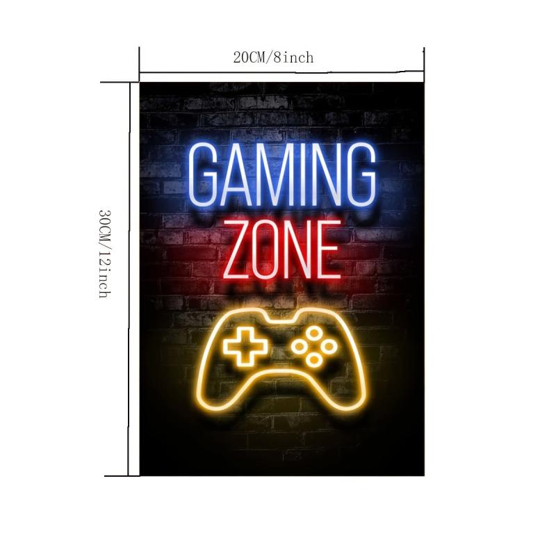 Neon Lights Game Canvas Print - Ideal Gift