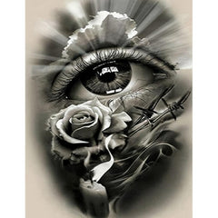 DIY Flower Eye Sparkling Diamond Painting Set