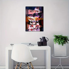 Colorful Anime Eye Painting Canvas Poster