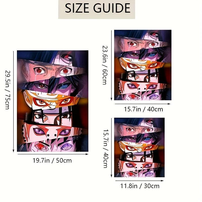 Colorful Anime Eye Painting Canvas Poster