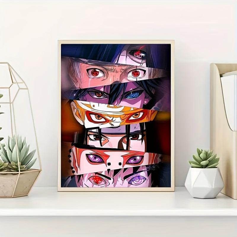 Colorful Anime Eye Painting Canvas Poster