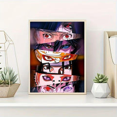 Colorful Anime Eye Painting Canvas Poster