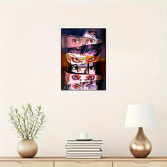 Colorful Anime Eye Painting Canvas Poster