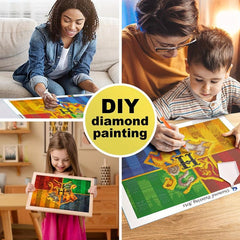 5D DIY Diamond Painting Kit: Art Mosaic Magic Gemstone Full Drill Embroidery Cro
