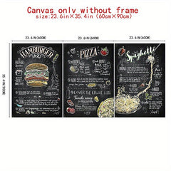 Retro Fast Food Bread Posters for Restaurant Home Bar Cafe Kitchen