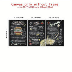Retro Fast Food Bread Posters for Restaurant Home Bar Cafe Kitchen