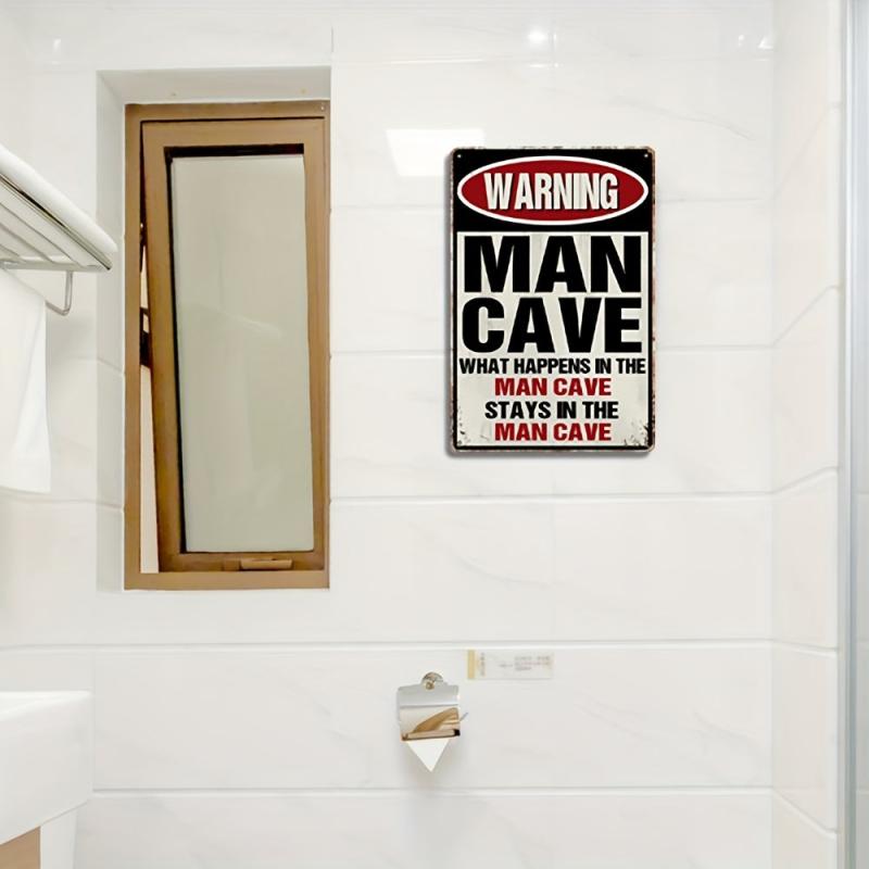 Funny Metal Garage Sign for Man Cave Decor - Home Bar Wall Decor