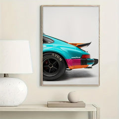 Canvas Racing Car Painting Wall Art Decor