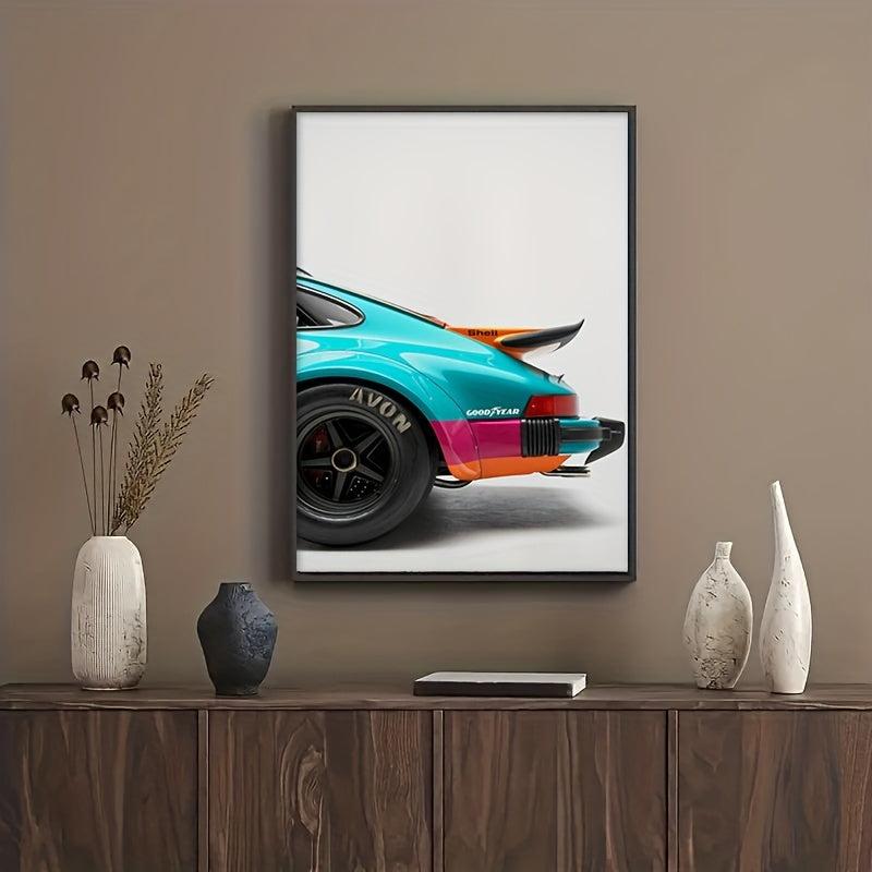 Canvas Racing Car Painting Wall Art Decor