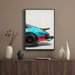 Canvas Racing Car Painting Wall Art Decor
