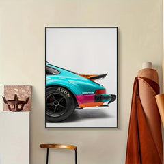 Canvas Racing Car Painting Wall Art Decor
