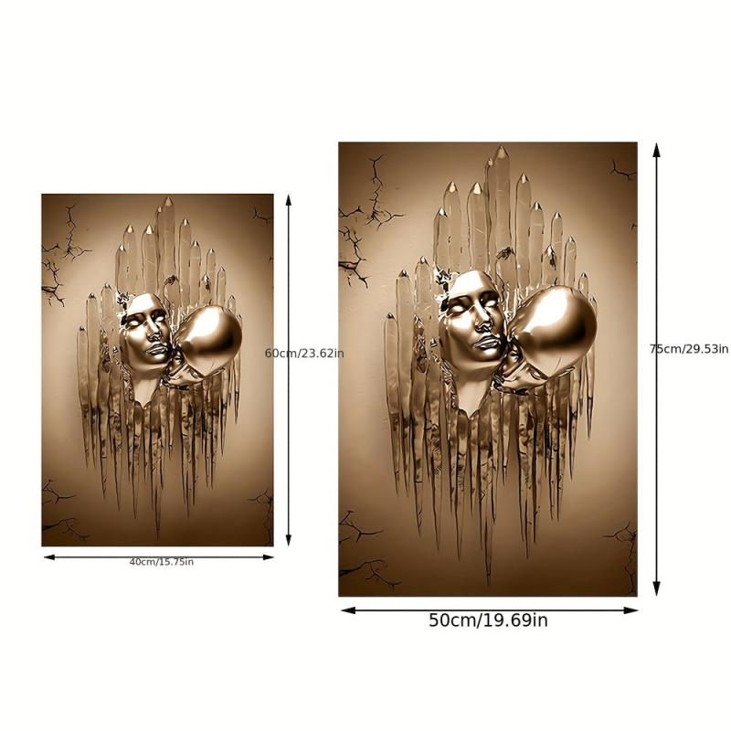 Abstract Canvas Love Couples Kissing Hug Painting Wall Art