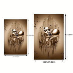 Abstract Canvas Love Couples Kissing Hug Painting Wall Art