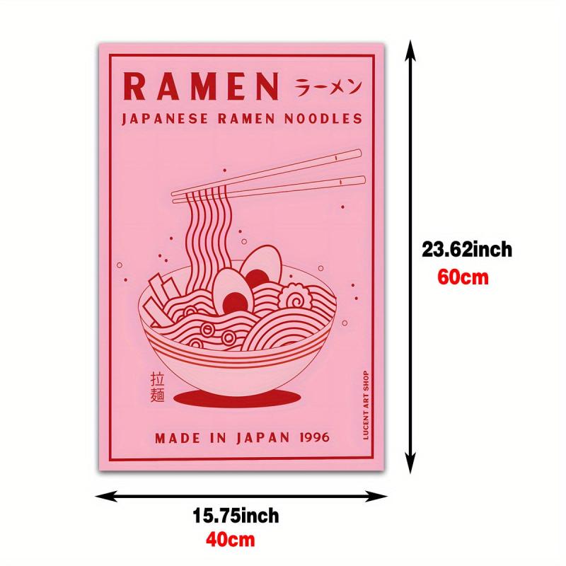 Japanese Ramen Noodles Art Print Canvas Painting - Kitchen Decor