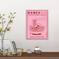 Japanese Ramen Noodles Art Print Canvas Painting - Kitchen Decor