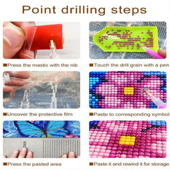 5D DIY Diamond Painting Christmas Tree Rhinestone Craft Wall Art Kit