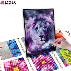 5D Lion Round Diamond Painting Kit