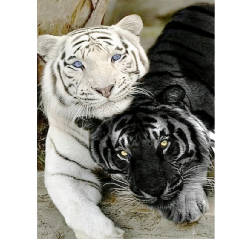 DIY Tiger Diamond Painting Set 5D Rhinestone Craft Wall Art 7.87x11.81in