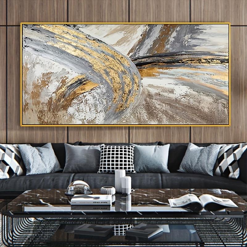 American Style Colorful Foil Painting Canvas Art Print Poster
