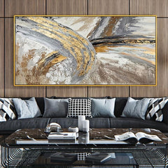 American Style Colorful Foil Painting Canvas Art Print Poster