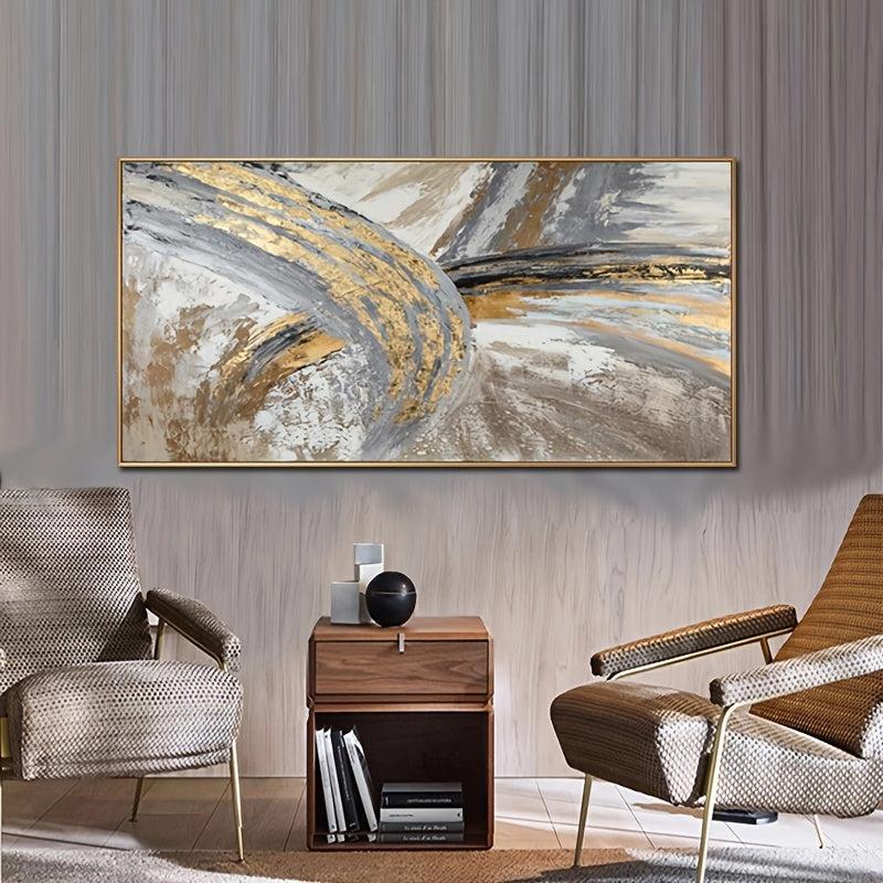 American Style Colorful Foil Painting Canvas Art Print Poster