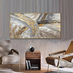 American Style Colorful Foil Painting Canvas Art Print Poster