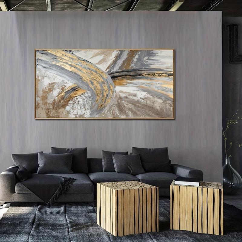 American Style Colorful Foil Painting Canvas Art Print Poster