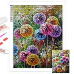 Colorful Dandelion Diamond Painting Kit - DIY 5D Diamond Art