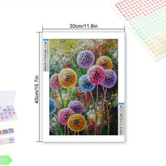 Colorful Dandelion Diamond Painting Kit - DIY 5D Diamond Art