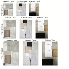 3pcs Geometric Abstract Painting for Living Room Wall Decor