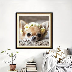 Chihuahua Diamond Painting Kit for Adults - DIY 5D Art with Round Diamonds
