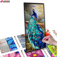 5D DIY Diamond Painting Peacock Full Of Rhinestones