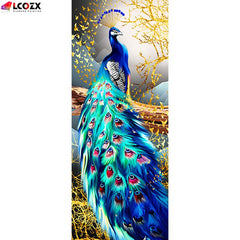 5D DIY Diamond Painting Peacock Full Of Rhinestones